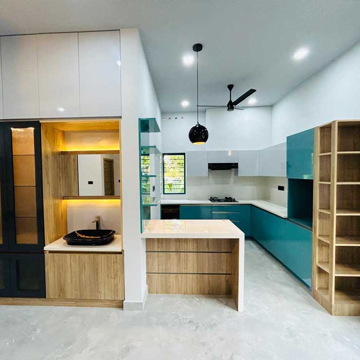 Renovation for Mr. Brijesh Radhakrishnan at Pattom done by greenhouse Designers and Builders