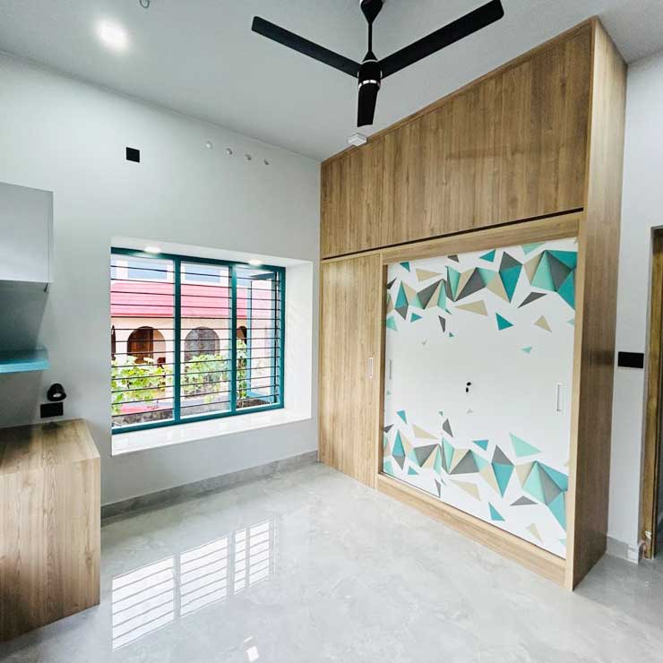 Renovation for Mr. Brijesh Radhakrishnan at Pattom done by greenhouse Designers and Builders