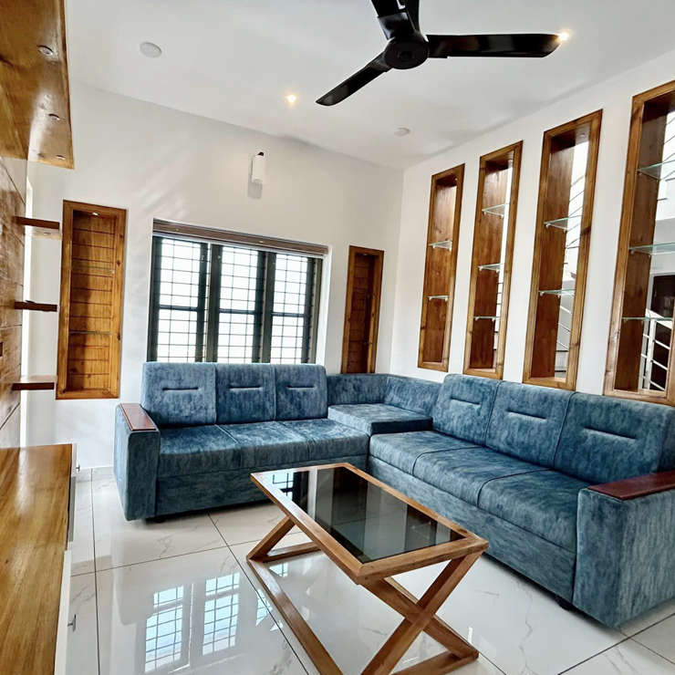 Home for Mr. Shiju at Pudhuchery done by greenhouse Designers and Builders