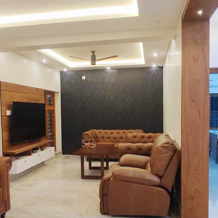 Home for Mr. Shiras Shajahan at Aatingal done by greenhouse Designers and Builders