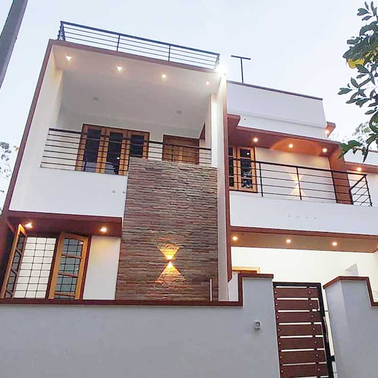 Home for Mr.Abhilash at Pattakulam done by greenhouse Designers and Builders