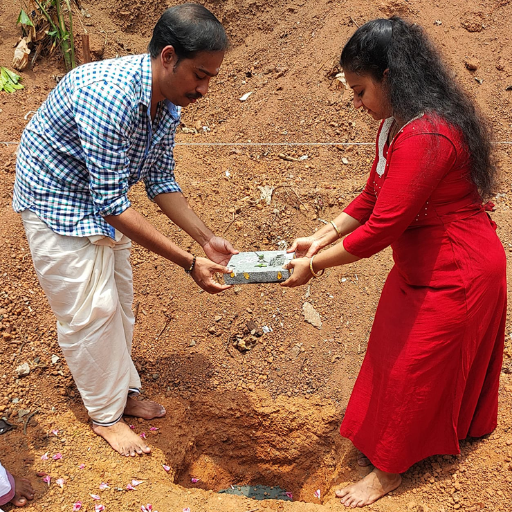 Home for Mr. Pradeep Rajarathnam at Peroorkada done by greenhouse Designers and Builders