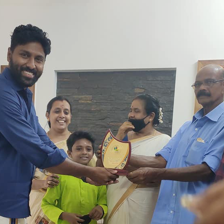 Home for Mr. Rejith Kumar at Kallambalam done by greenhouse Designers and Builders