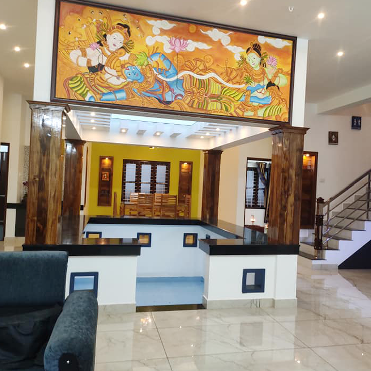 Home for Mr. Rejith Kumar at Kallambalam done by greenhouse Designers and Builders