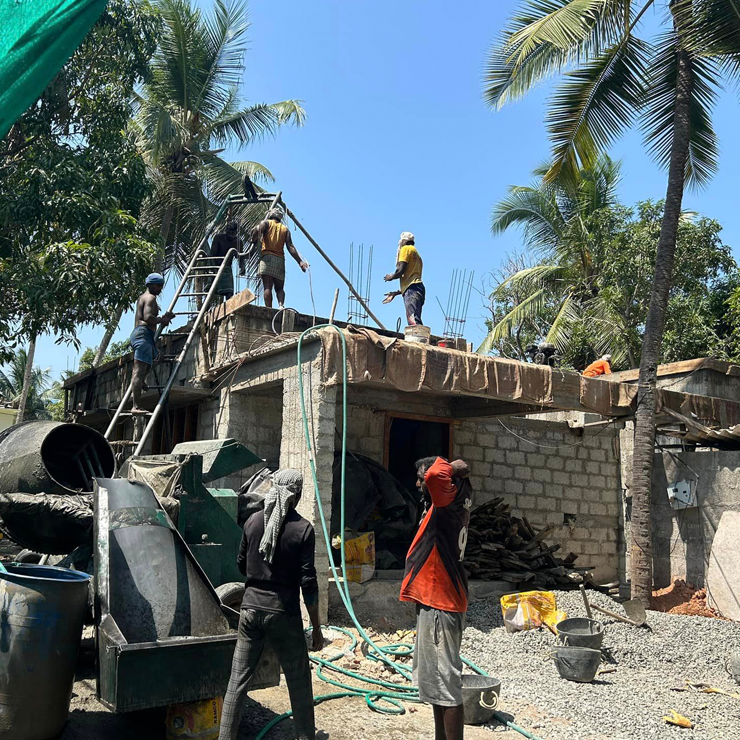 Home for Mr. Midhin Raj at Veli done by greenhouse Designers and Builders