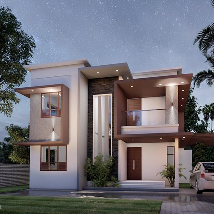Home for Mr. Ratheesh at Kaniyapuram done by greenhouse Designers and Builders