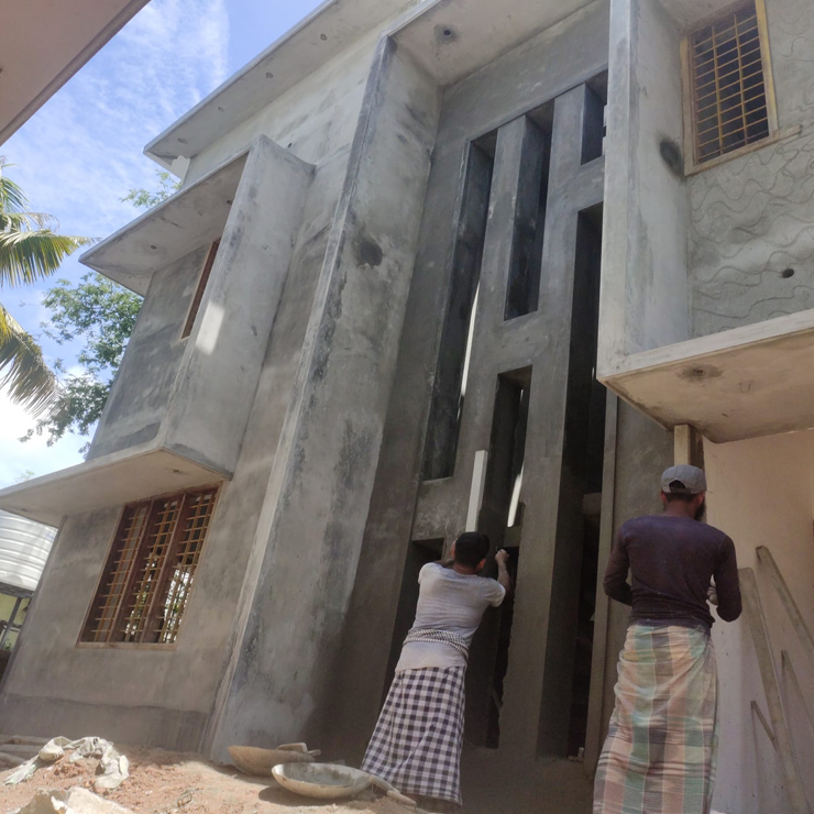 Home for Mr. Ratheesh at Kaniyapuram done by greenhouse Designers and Builders