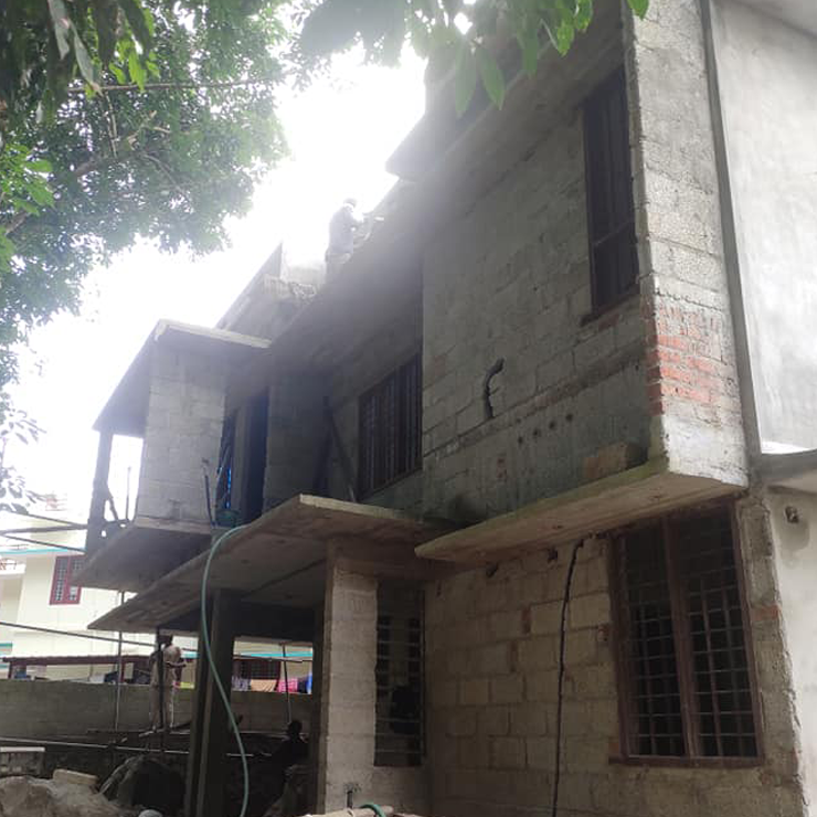 Home for Mr. Sajith at Govindamangalam done by greenhouse Designers and Builders