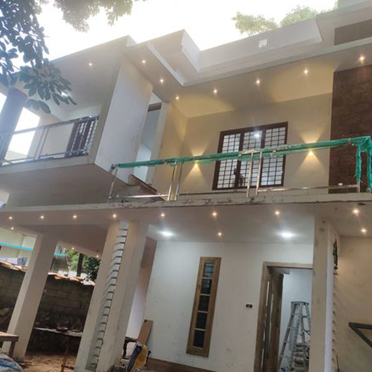 Home for Mr. Sajith at Govindamangalam done by greenhouse Designers and Builders