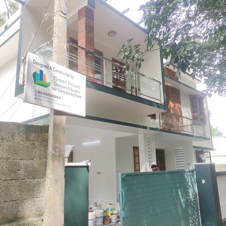 Home for Mr. Sajith at Govindamangalam done by greenhouse Designers and Builders